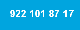 922 101 87 17 922 101 87 17